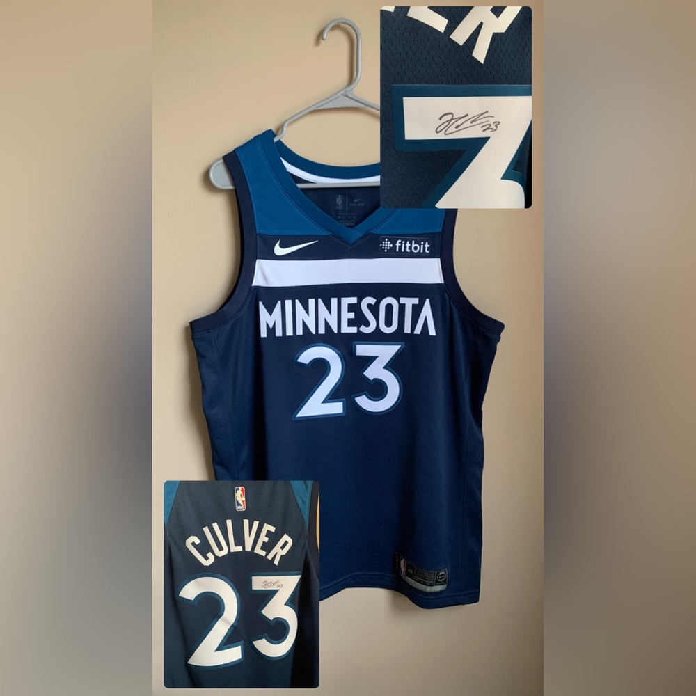 Jarrett Culver Signed Timberwolves Jersey